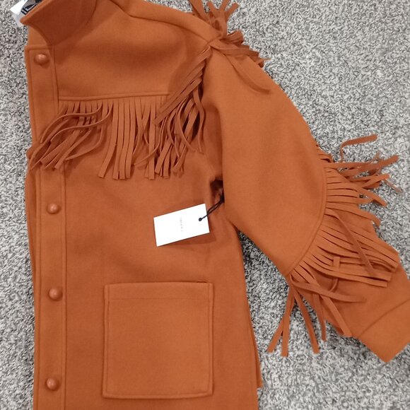 💲SOLD💲Forever 21 Fringe shacket jacket - Picture 8 of 9